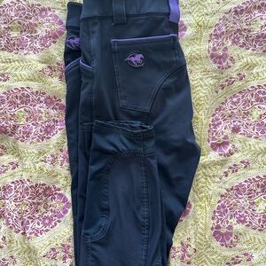 Kids Navy and Purple Leggings